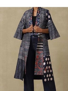 Soft Surroundings Kimono style duster jacket, medium